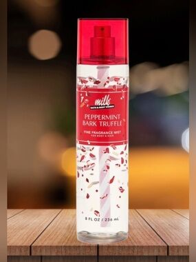 NEW! Bath & Body Works Milk Bar Peppermint Bark Truffle Fine Fragrance Mist 10oz